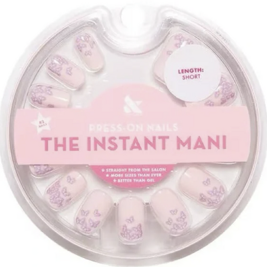 Olive & June Press On Nails Purple Butterflies