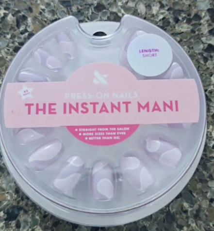 Olive & June Press On Nails Pink and Purple
